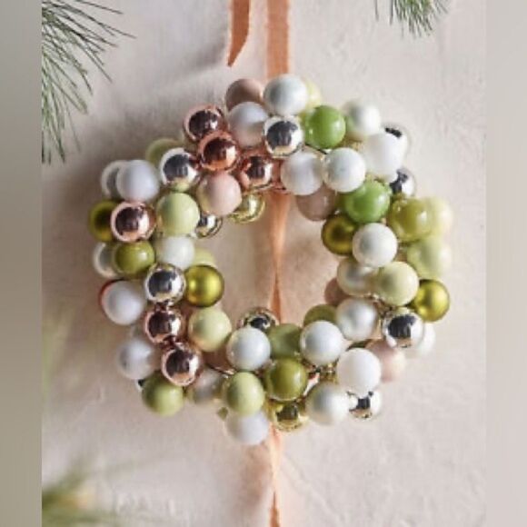 Anthropologie Ornament Wreath Greens
